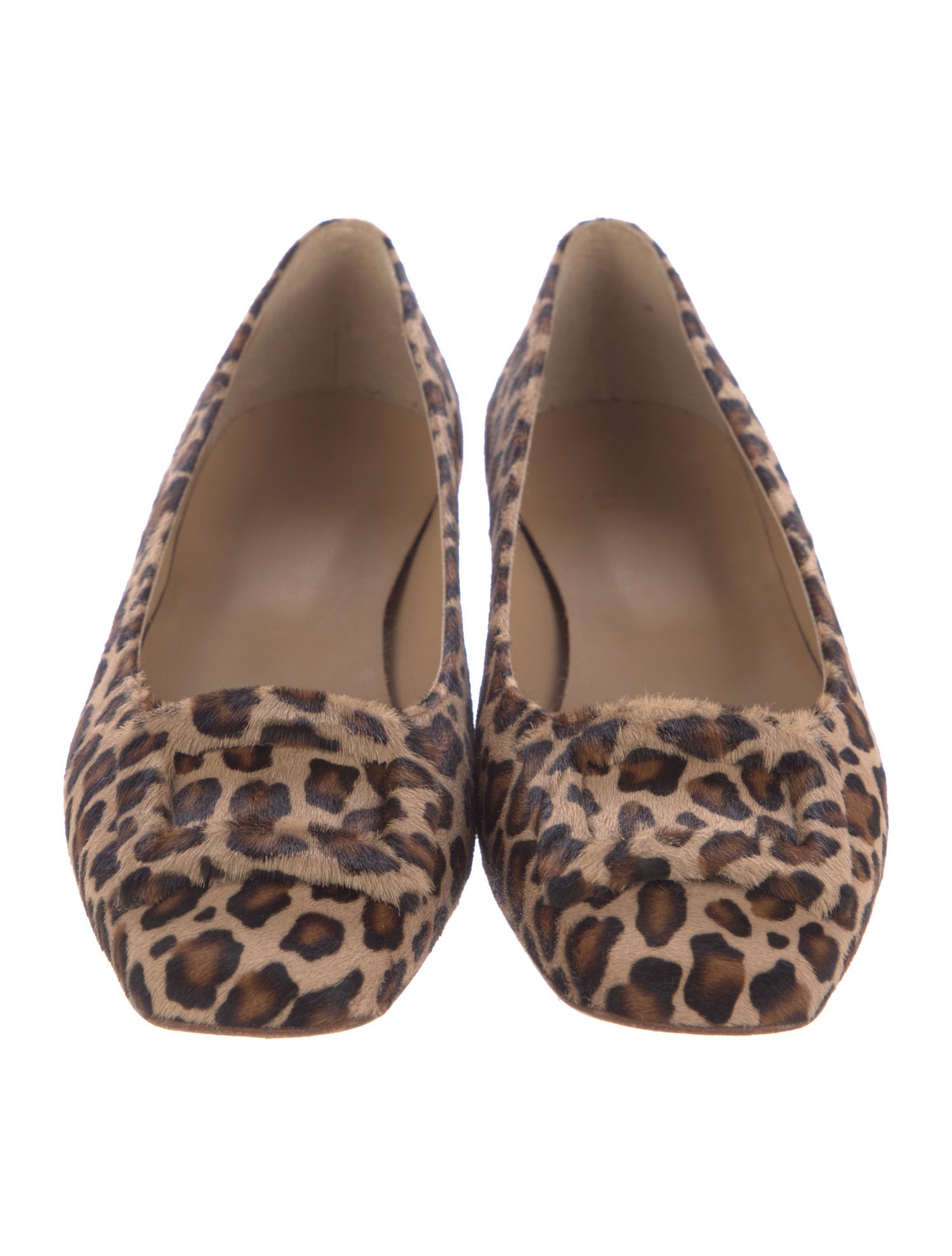 Ann Mashburn Ponyhair Animal Print Ballet Flats